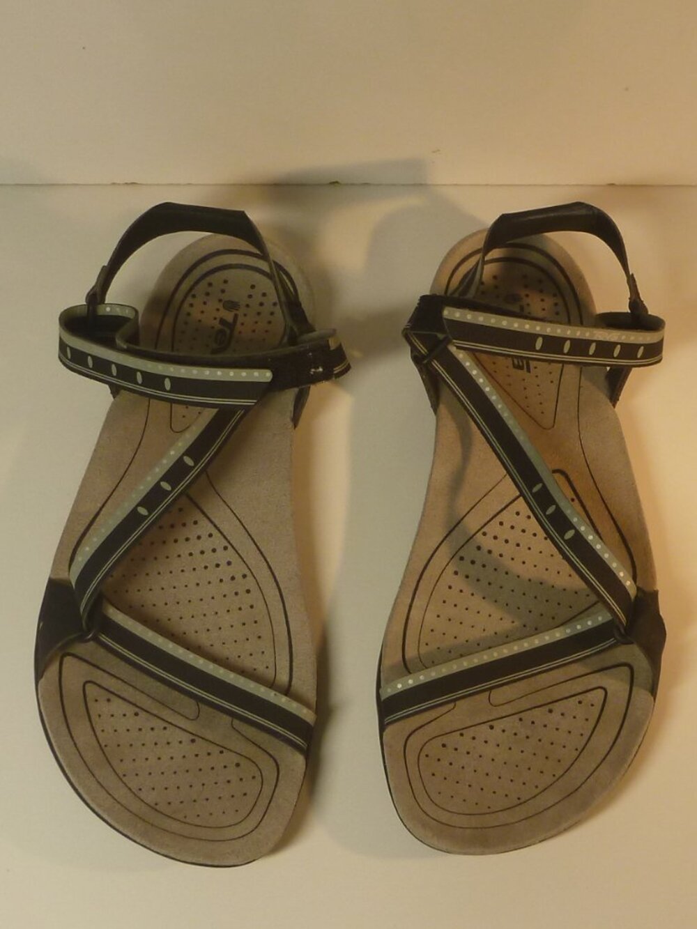 Teva Zirra Lite Strappy Athletic Hiking Sandals Black Women's Size 6.5